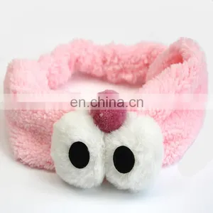 Cute Korean Style New Headband Big Eye Fleece Female Beauty Makeup Hair Headband thumbnail-4