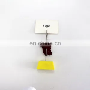 Custom Wholesale Silicone Metal Business Card Holder/creative Office Supplies thumbnail-2
