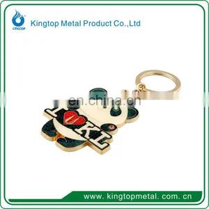Promotional Die Cast Letter K Metal Key Chain thumbnail-2