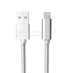 MFi Factory Nylon Braided Lightning Cable for IPhone thumbnail-1