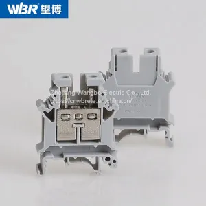 Din Rail Terminal Blocks UK16N Pure Copper Connector Screw Terminal Block thumbnail-5