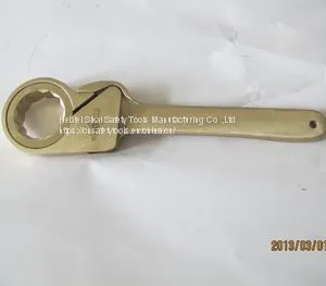 Sparkless Friction Ratchet Wrench Aluminum Bronze Safety Hand Tools thumbnail-1
