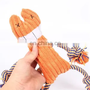 Pink Flamingo Dog Bite Toy Large Size Squeaky Plush Toys for Dog thumbnail-5