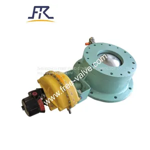DN200 Ball Type Pneumatic Dome Valve for Coal Power Plant Fly Ash System thumbnail-1
