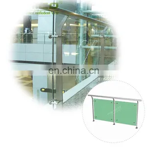 Top Grade Tempered Glass Balustrade Balcony Glass Railing thumbnail-1