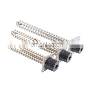 220v 15kw Sus304 Square Flange Tube Boiler Water Immersion Heater Element thumbnail-1