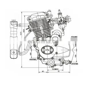 High Quality Motorcycle Engine 150/175/200/250/300/320CC Water Cooled Manual Clutch Motorcycle Engine Assembly thumbnail-3