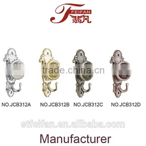 JCB312 ABCD Metal Curtain Tiebacks Double Hook thumbnail-1