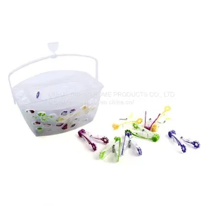 Plastic Basket With15 Pegs thumbnail-1