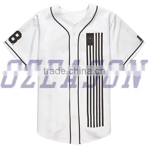 100% Cotton Plain Baseball Jerseys,Custom Baseball Uniforms thumbnail-2