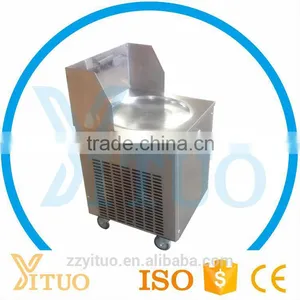 Hot Sale Thailand Single Pan Fried Ice Cream Rolled Making Machine With Secop or Panasonic Compressor Ice Cream Making Machine thumbnail-1