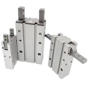 SMC Standard 180 Degree Angular Style Double Acting MHY2-20D Pneumatic Cylinder Air Gripper thumbnail-2
