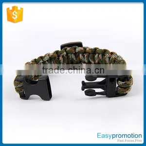 Customized Paracord Adjustable Survival Bracelet Wholesale thumbnail-3