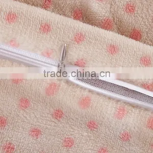 Hot Selling Luxurious Large Warm Heart PrintedThick Flannel Plush Quilted Bedding Set -Made in China thumbnail-3