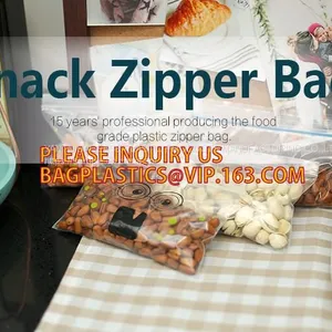 Slider Zipper Bag Plastic Bag With Zipper Resealable Zip Poly Bag, Mini Plastic Zipper Cosmetic Slider Zip Bags With Customized Logo Design thumbnail-1