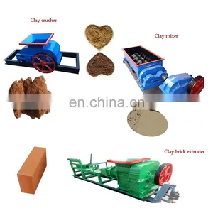 Runxiang Small Scale Hot Sale Automatic and Semiautomatic Red Soil Earth Clay Logo Brick Product Line Extruder Making Machine thumbnail-3
