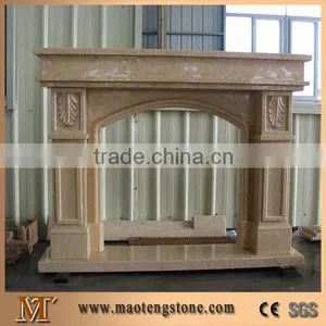 Beige Marble Fireplace thumbnail-1