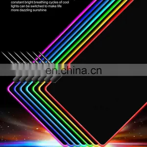 New Popular Led Rgb Wired Waterproof Mouse Pad Colorful Lights Custom Anti Slip Game Mouse Keyboard Pad thumbnail-2