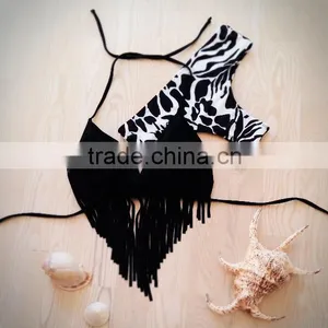 Latest Design Women Sexy Tassel Bikini thumbnail-3