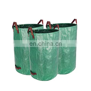 Heavy Duty Extra 500L Black Large Plastic Yard Cleanup Bags for Clipping thumbnail-3