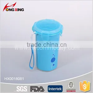 400ml 4 Side Lockable Portable Plastic Water Cup thumbnail-1