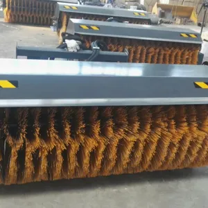 Skid Steer Loader Attachments Road Sweeper Made in China Skid Loader Road Sweeper thumbnail-2