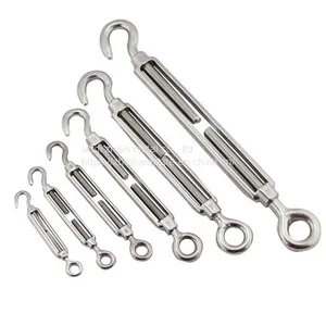 304/316 Stainless Steel European Open Body Turnbuckle(book&eye) thumbnail-1