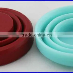 Durable Soft and Flexible Candy Color Collapsible Silicone Travel Cup thumbnail-1