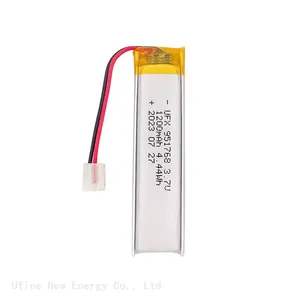 OEM ODM Support Consumer Electronics Batteries UFX 951768 1200mAh 3.7V Battery-Powered Beauty Devices From China Cell Factory thumbnail-1