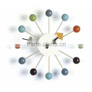 Designer Wall Clock Mulit Coloured Ball Clcok Wall Clocks for Bedroom thumbnail-1