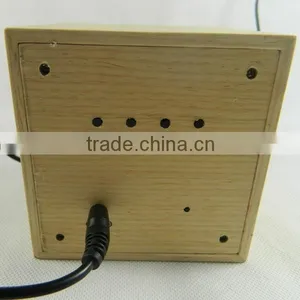 LED Wooden Digital Table Clock With Touch Function for Snooze thumbnail-5
