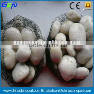 Hottest White Thasos Decorative Pebbles thumbnail-1