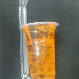 Bubble Tea Cup With Bubble Blends Fruity Pearls Burst Pop With Real Fruit Juice Popburst Bubble Boba Drink thumbnail-5