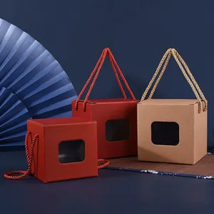 Paper Gift Box With Window Handle for Mug thumbnail-3