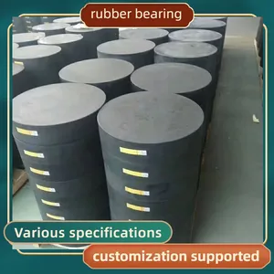 Anti Vibration Rubber Bridge Support Wear Resistant Elastomeric Bridge Rubber Bearing for Bridge Construction thumbnail-3