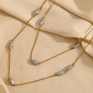 Wholesale Stainless Steel Necklace Set 5 Pcs 304 Steel Anti-Tarnish Hypoallergenic Bulk Order thumbnail-5