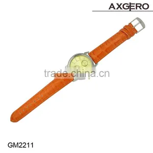 Shenzhen Produced Watch With Leather Band Alloy Case Hand Watch thumbnail-1