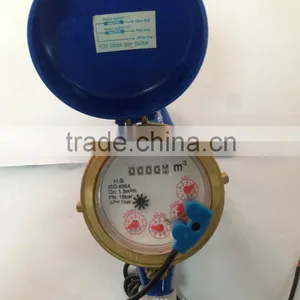 LXSG15E Remote Dry Dial Brass Water Meter thumbnail-3