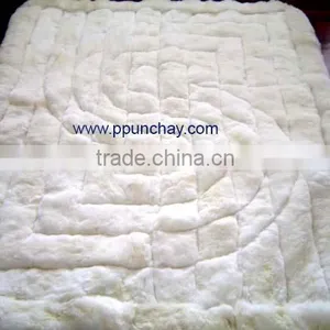 Soft Fur Baby Alpaca Rug Carpet Peru 82x74" "S Design" Ppunchay thumbnail-1