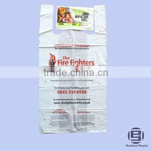 UK Market LDPE Material Fire Fighters Printed Charity Bags thumbnail-1