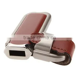 Wholesale China Bulk 4gb Leather Usb Flash Drives With LOGO thumbnail-2