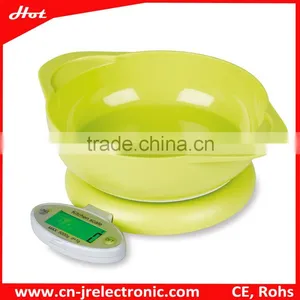 Christmas Gifts 2015 5kg New Cheap ABS Plastic Foldable Diet Kitchen Scale Weighing Scale With Bowl thumbnail-1