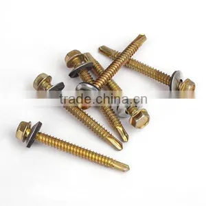 Hex Washer Head Self Drilling Screws With EPDM Washer thumbnail-2