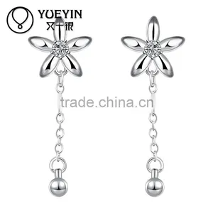 Newest Fashion Style With Diamond Silver Plated Earring thumbnail-1