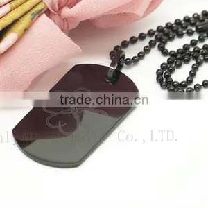 Laser Custom Pendants Black Tungsten Pendants Wholesale Dog Tag Pendants thumbnail-5