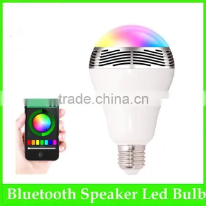 Android Iphone Compatible Smart Bulb Bluetooth Audio Speakers 3W E27 LED RGB Music Bulb Colorful Bluetooth Smart Led Light Bulb Quality Choice thumbnail-1