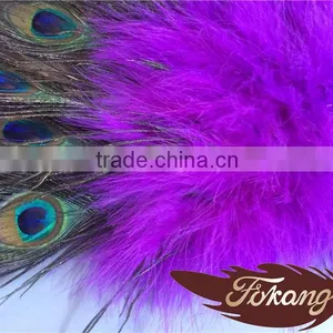 Party Supplies Type Decorative Fluffy Marabou Fan And Peacock Feather Fan For Party Decorations thumbnail-5