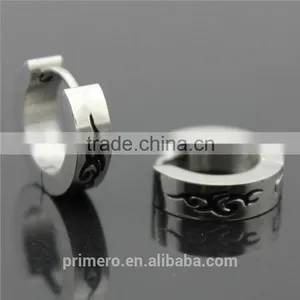 Men Women Stainless Steel Stud Earrings Small Circle Tattoo High Quality Fashion Jewelry thumbnail-2