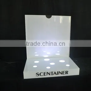 Customized White Cosmetic Display With Led thumbnail-2