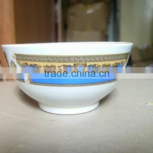 White Porcelain Footed Bowl Ceramic Noodles Bowl Soup Bowl thumbnail-3